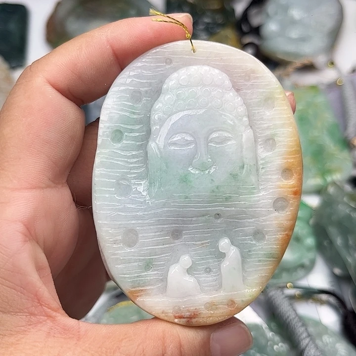 翡翠未镶嵌颈饰挂件