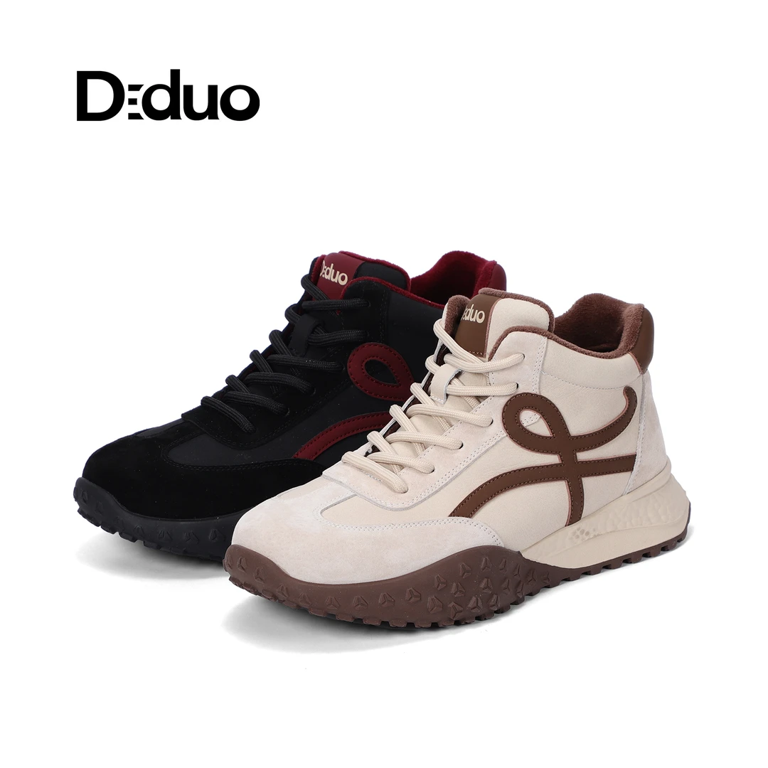 【小围脖】迪朵新款女鞋时尚休闲加绒阿甘鞋D7D9R907717冬季