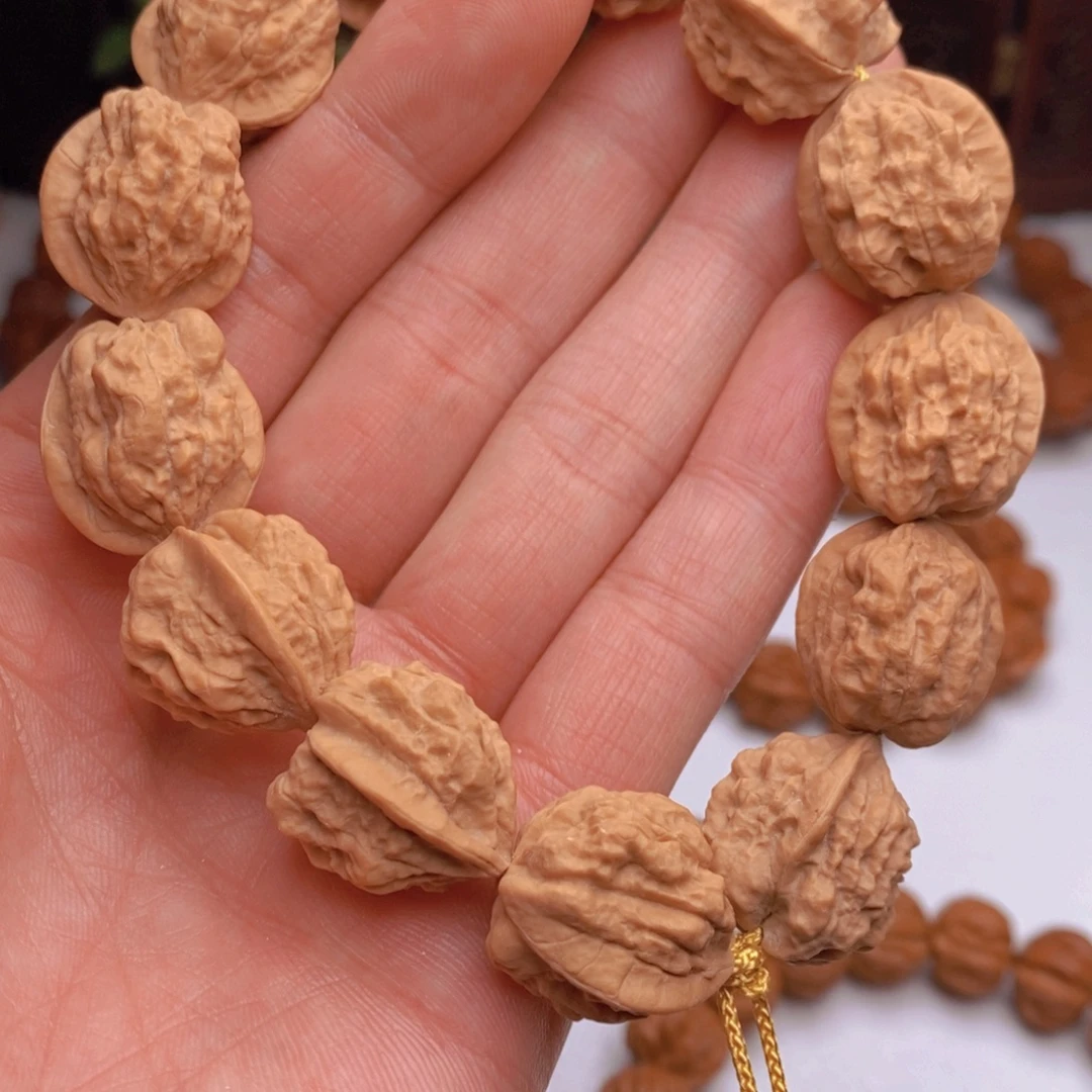 桃核手串蛤蟆头尺寸19