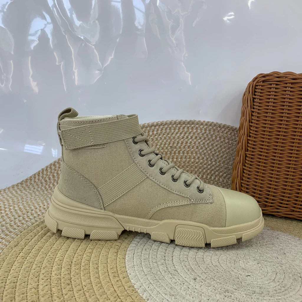 C109（运动码）男鞋 冬季中帮舒适轻便户外休闲复古马丁靴1仓