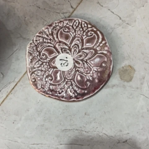 盘手工手捏咖啡杯壶承