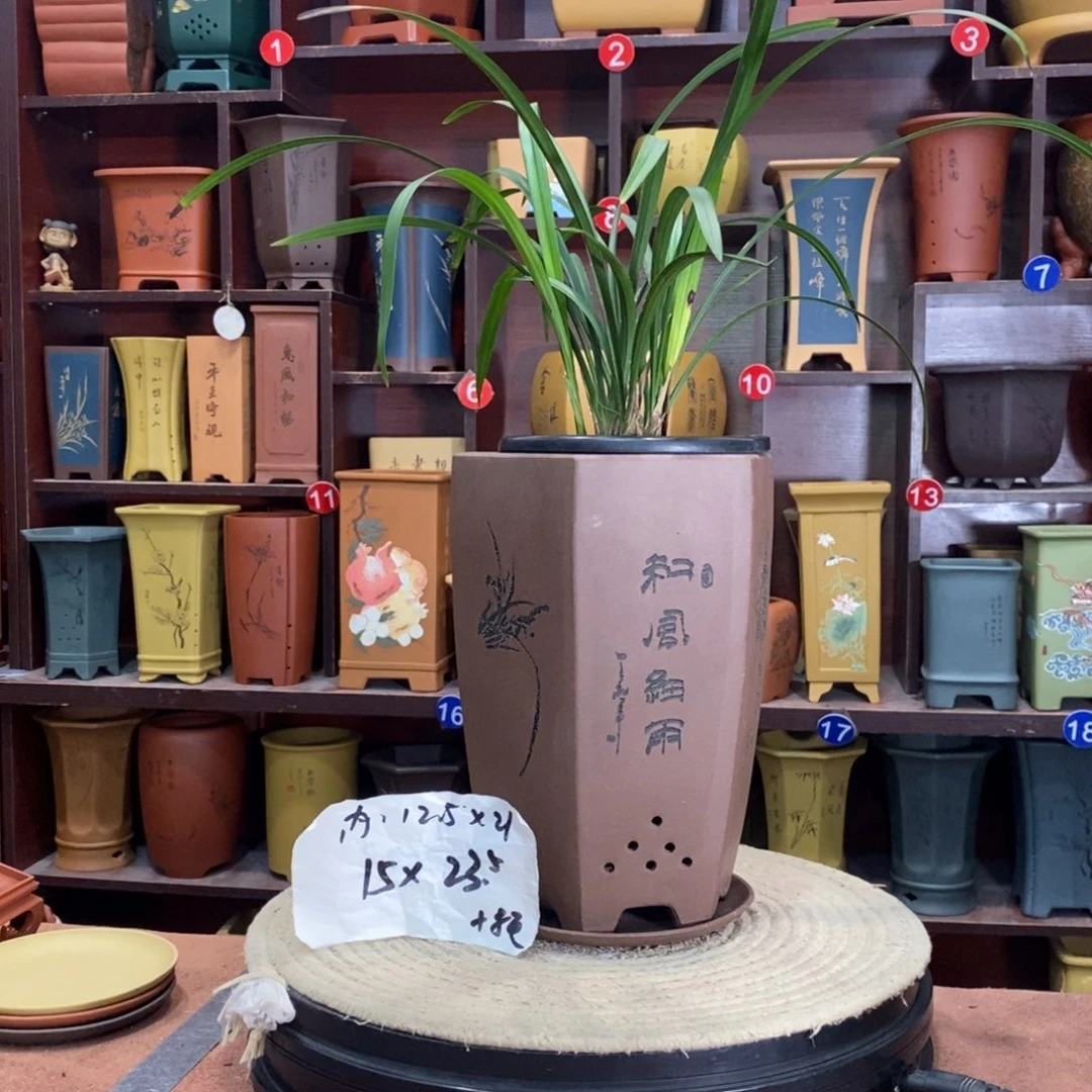 紫砂艺术紫砂花盆