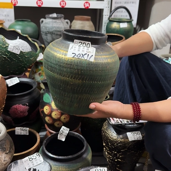 金绿坛子200高度20口径11