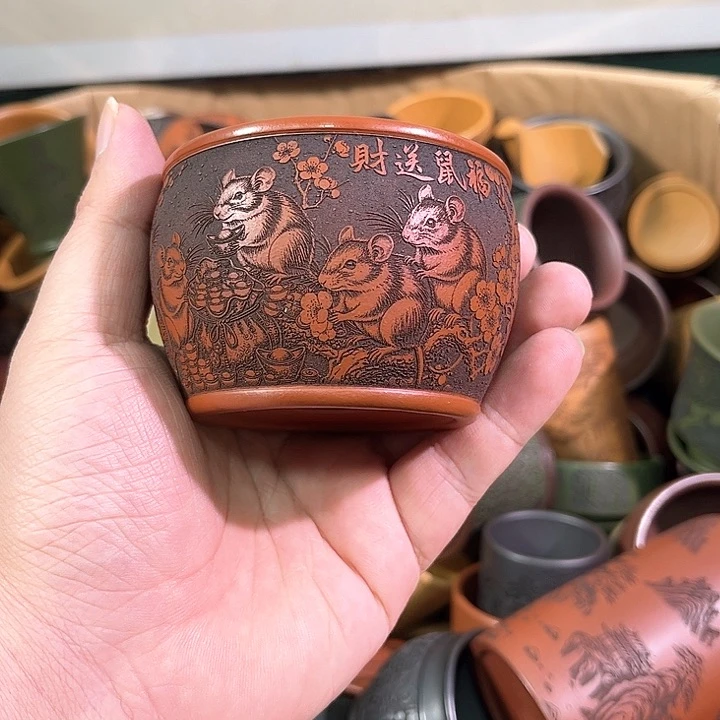 茶杯紫砂全手工紫砂主人杯