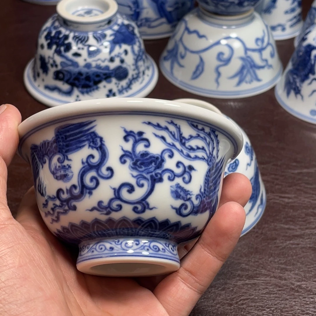 杯景德镇陶瓷现代手工陶瓷茶具