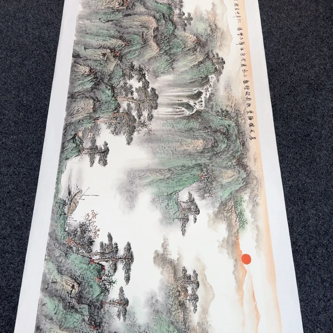 国画国画作品山水花鸟纯手绘