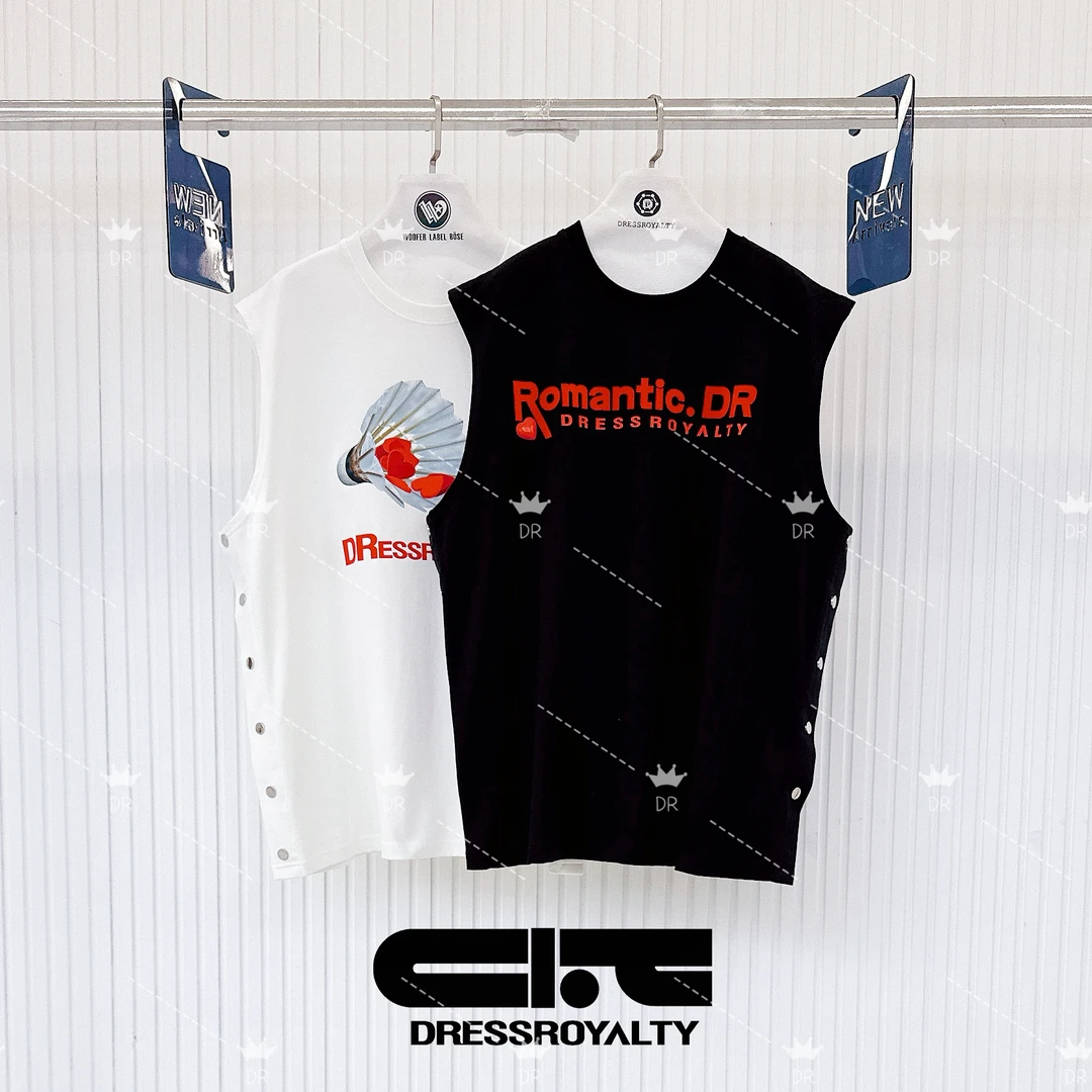 DRESS ROYALTYCK-羽毛球侧扣背心宽松设计背心-D1022