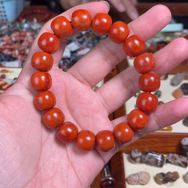 南红玛瑙未镶嵌颈饰16