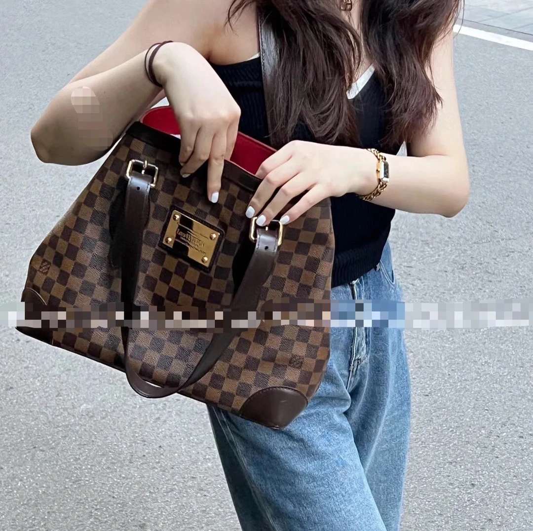 95新 LouisVuitton/路易威登 lv金牌棕棋盘格托特包/11362107