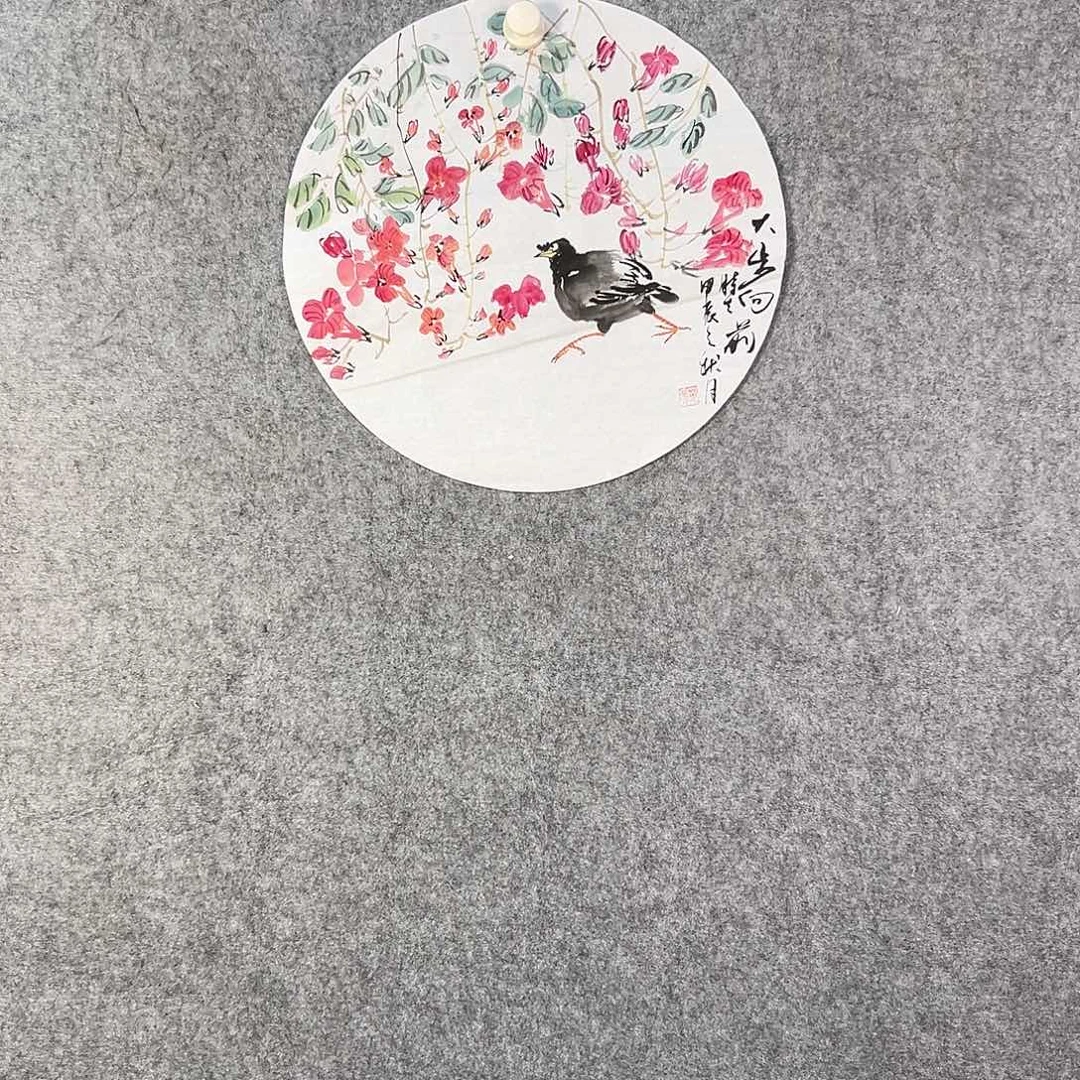 国画795 花鸟在此处飞翔也不太方便