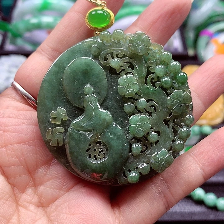 颈饰未镶嵌翡翠翡翠