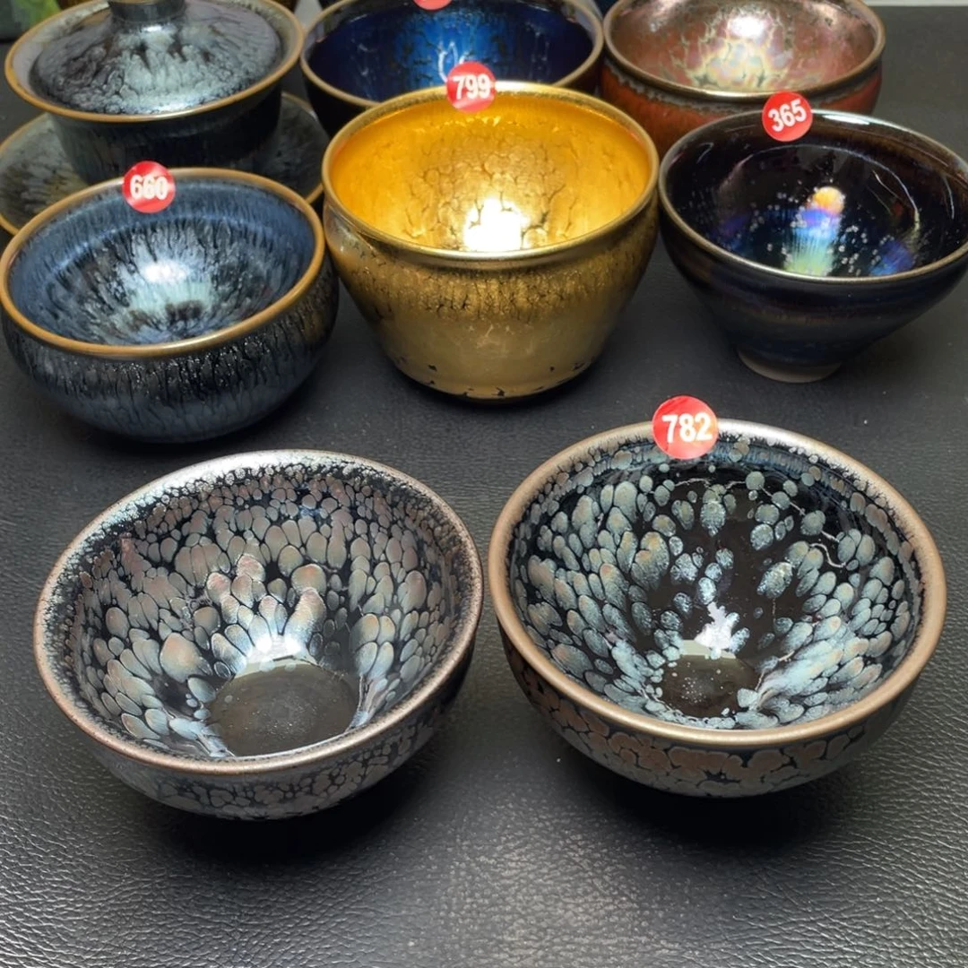 豆***子茶盏782 建窑建盏茶盏两个