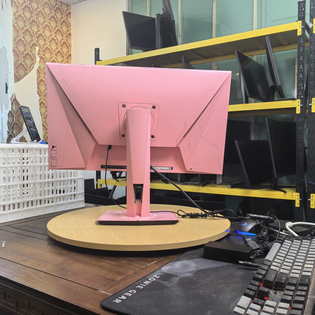 9新 ASUS/华硕 27寸直屏1k144hz DIY粉色 二手显示器 高清 送dp线