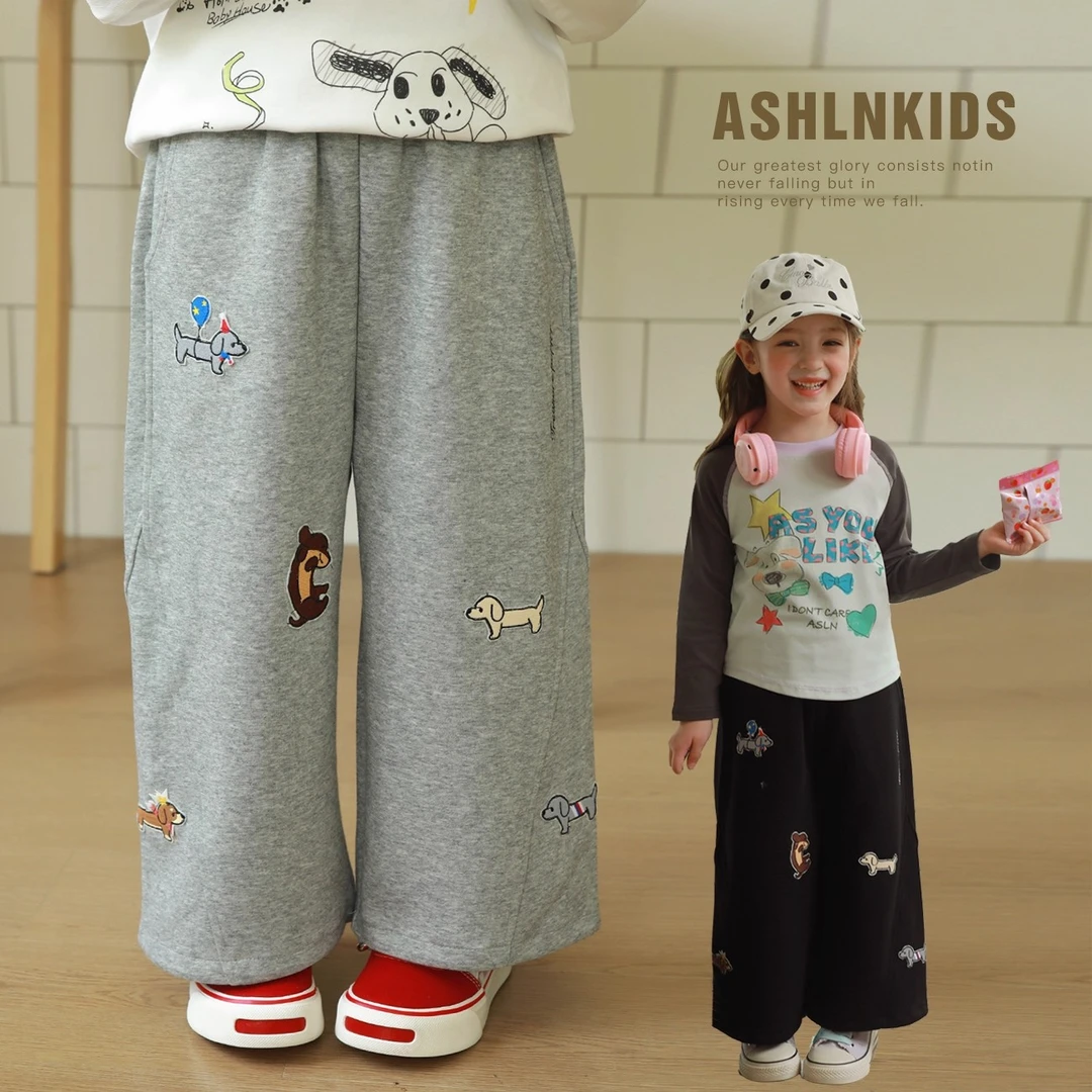 8.13爱上靓妞女童运动裤2025秋季新款儿童裤子宝宝卫裤香蕉裤秋日