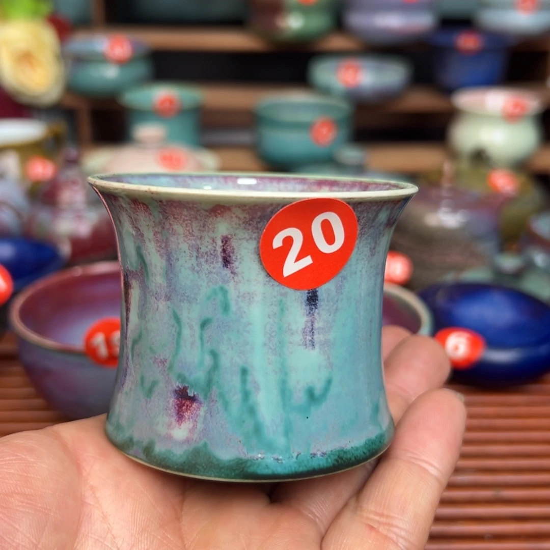 手工制作钧窑茶器