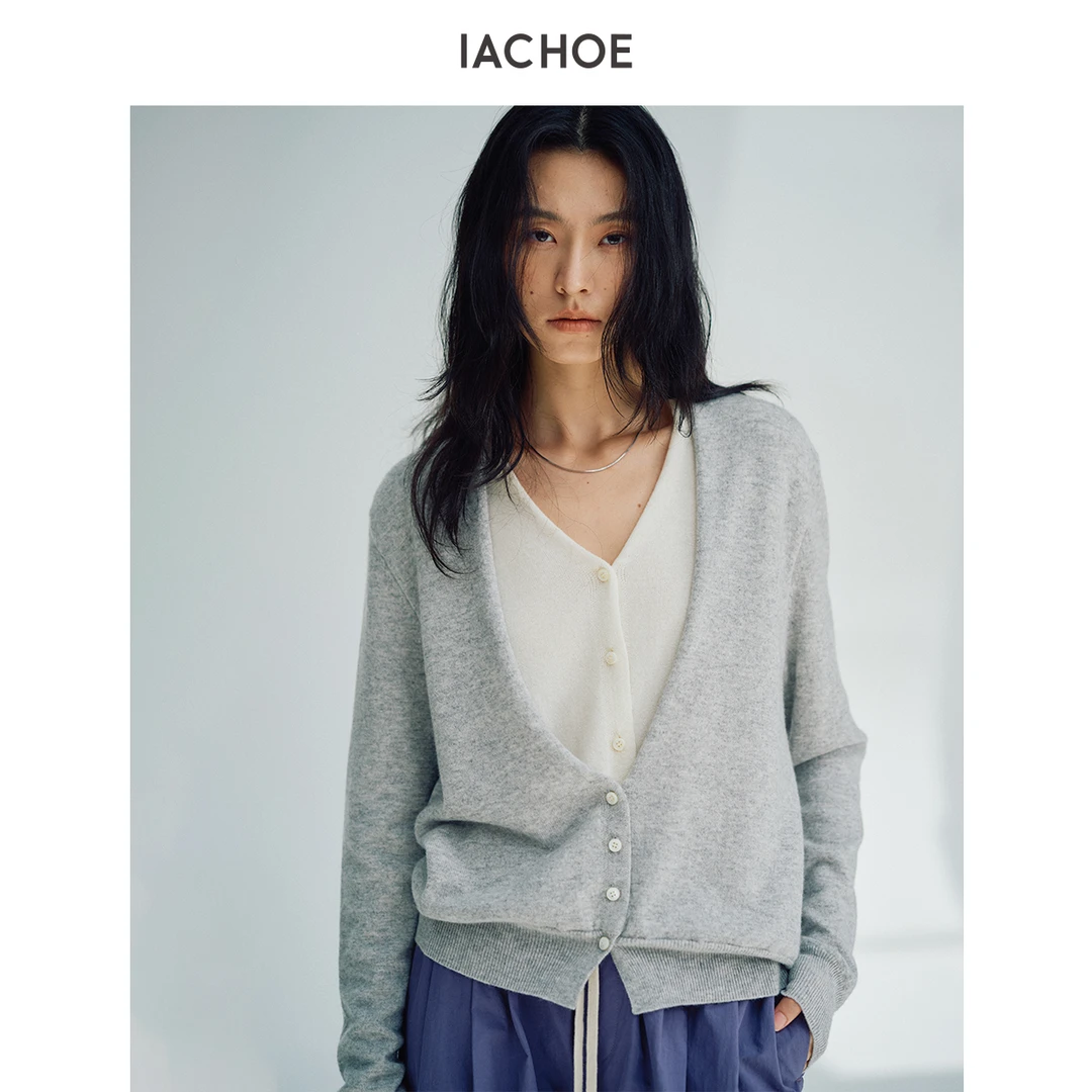 IACHOE羊毛假两件3461506006