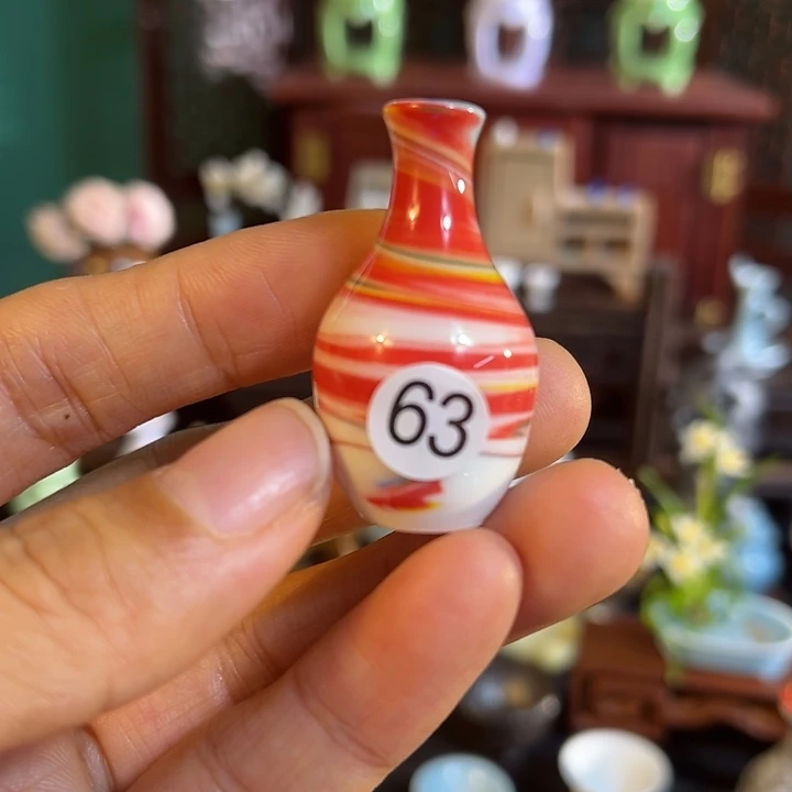 摆件微陶老王迷你花瓶