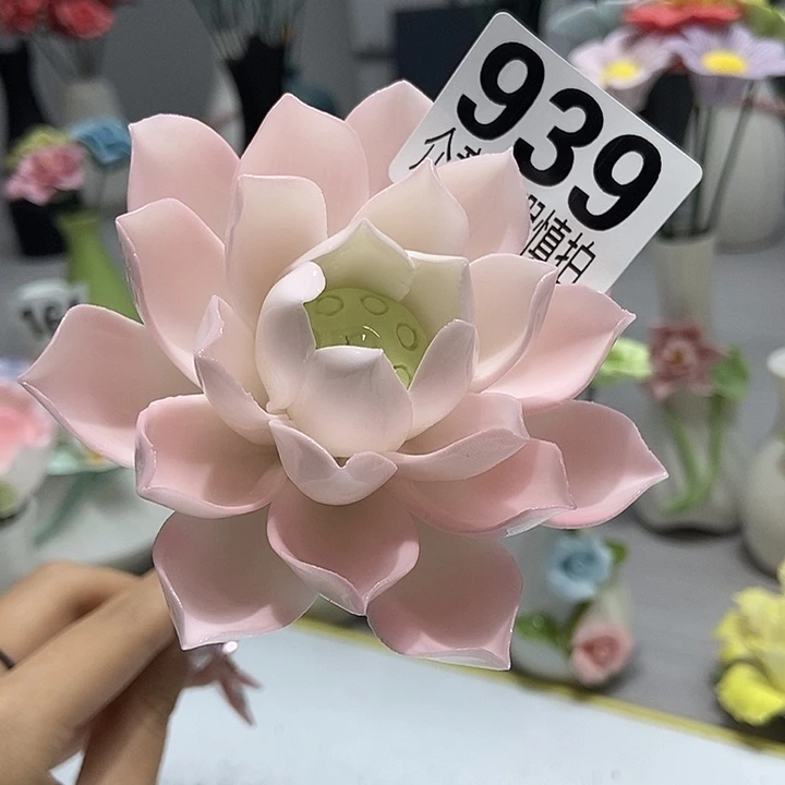 陶瓷纯手工捏花设计