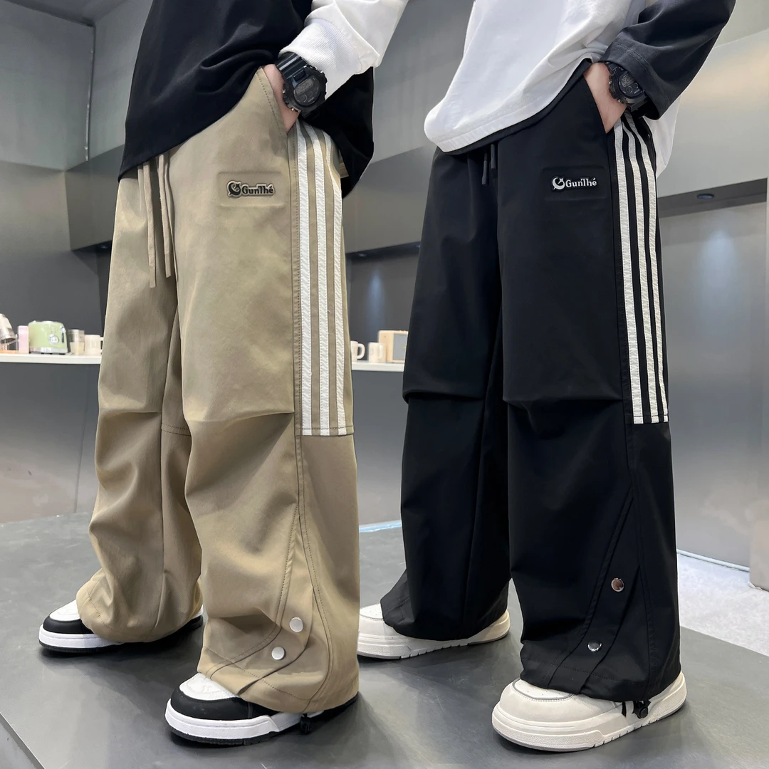 男童裤子春秋款2025新款儿童秋装工装裤中大童秋季休闲长裤帅气潮