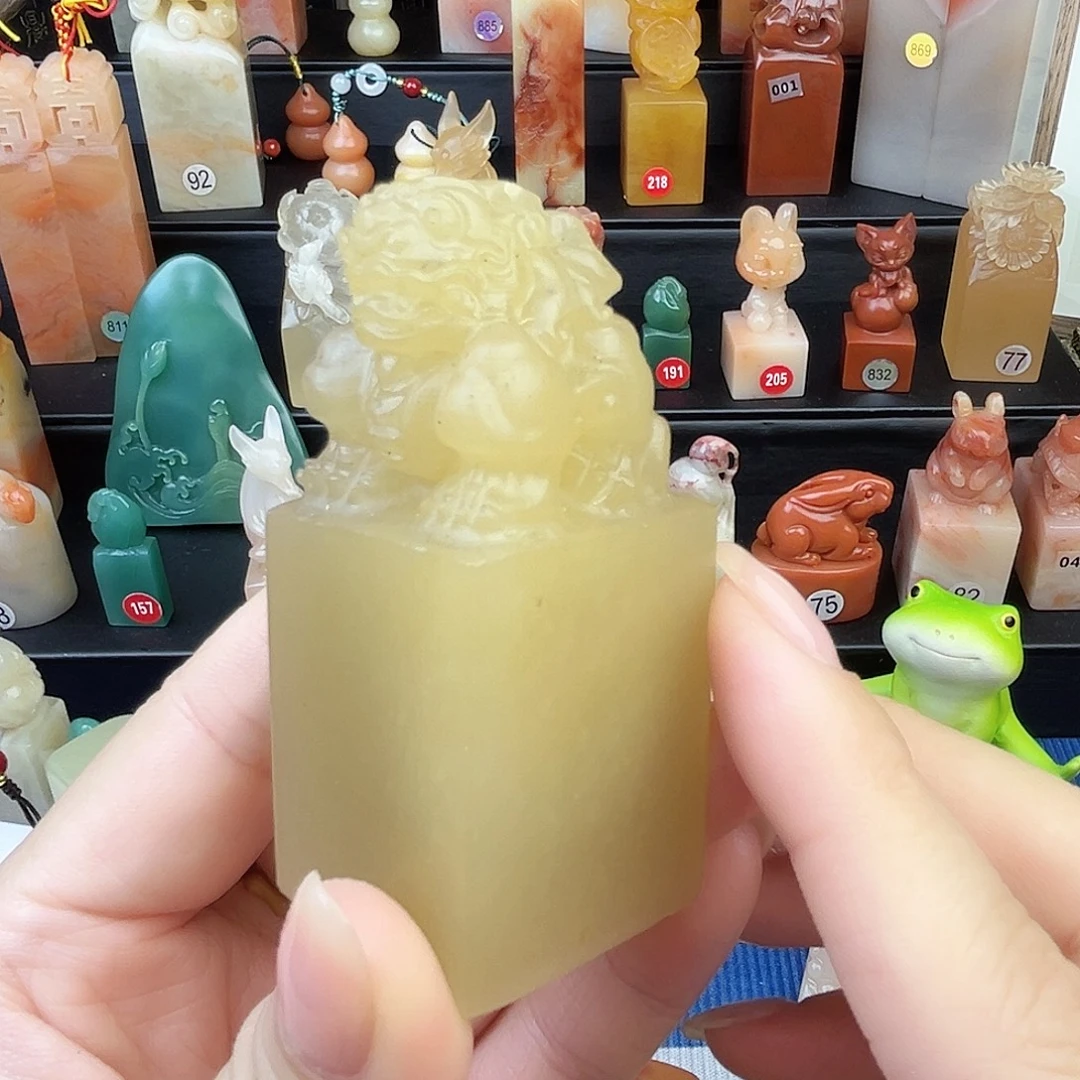 寿山石印石辽宁丹东3×3×6.5