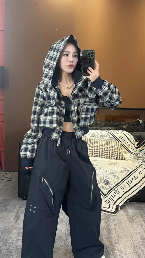 XIDUOSHA/喜朵莎春夏原创设计款松紧腰酷帅风休闲工装裤XDS1089