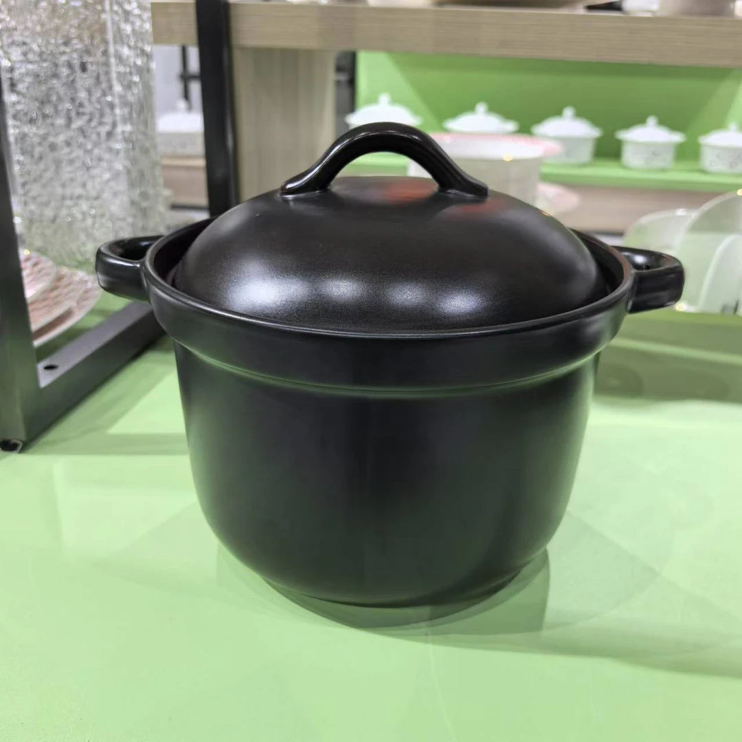 景德镇珍宝3.25升砂锅2315黑色