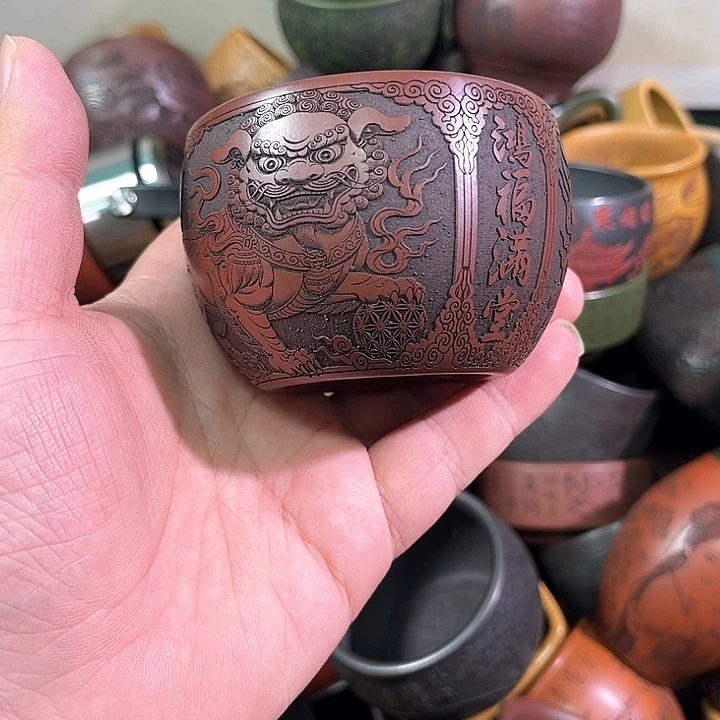 茶杯紫砂全手工紫砂主人杯