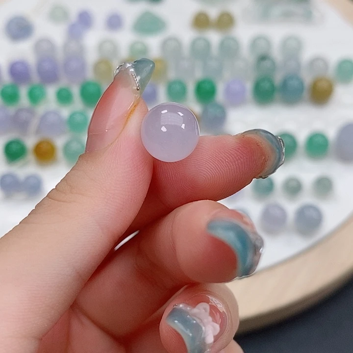 散珠翡翠10咪冰紫高货