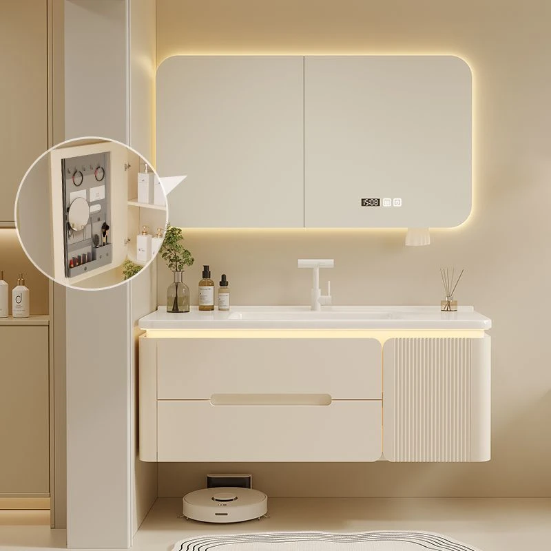 2025年新款经济型圆角浴室柜组合陶瓷一体卫生间洗手盆洗脸盆洗漱