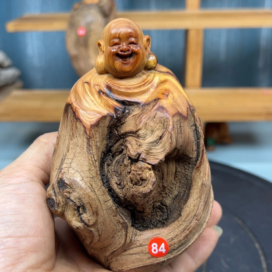 木我**良崖柏木摆件手把件