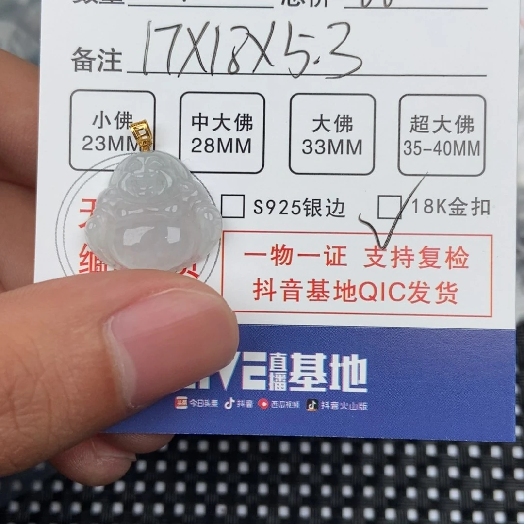 翡翠颈饰未镶嵌吊坠