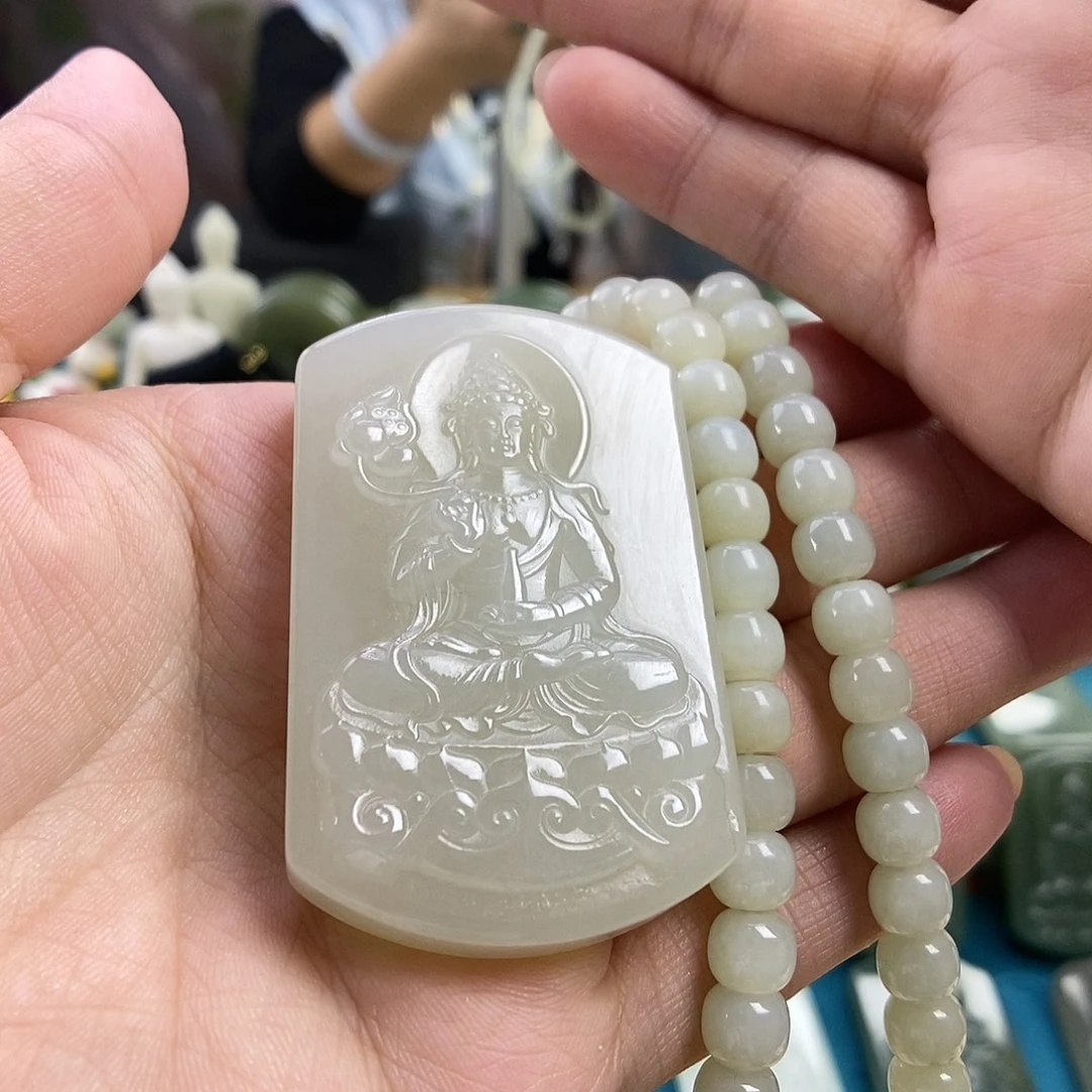 和田玉未镶嵌颈饰