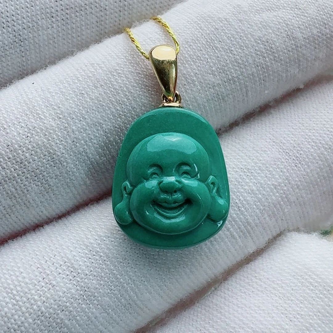 绿松石18K金镶嵌配饰