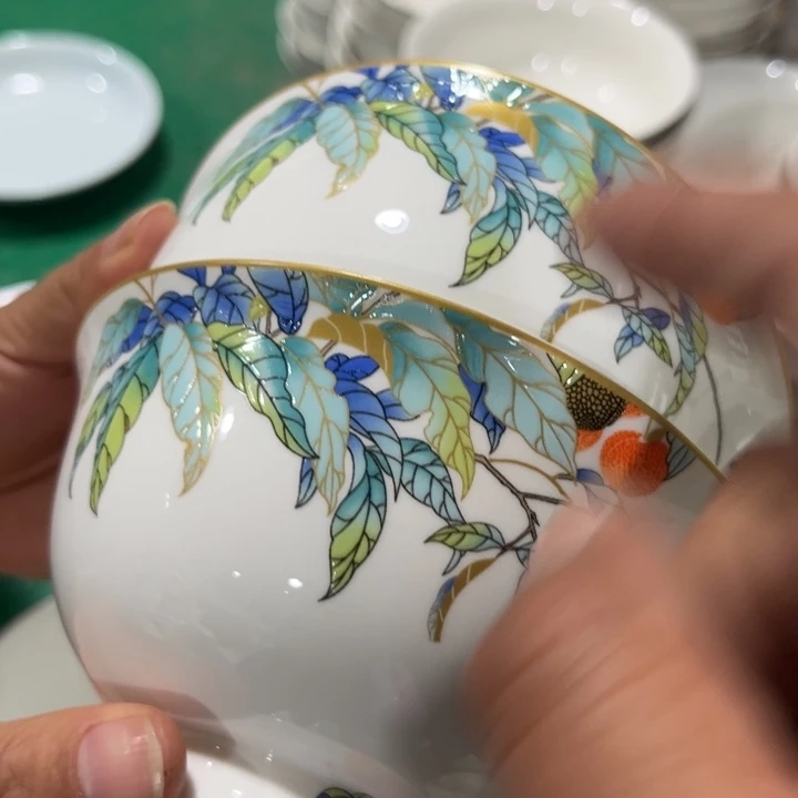 瓷片荔枝五寸碗十个