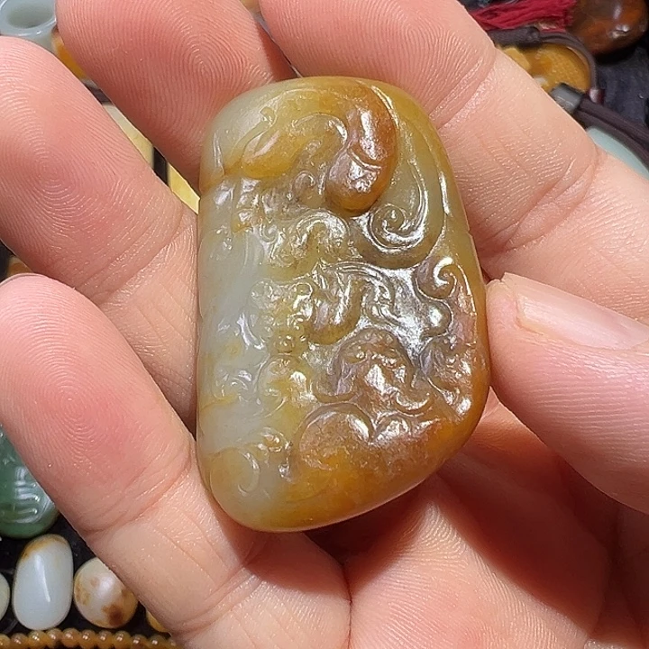 和田玉未镶嵌吊坠(不含链)