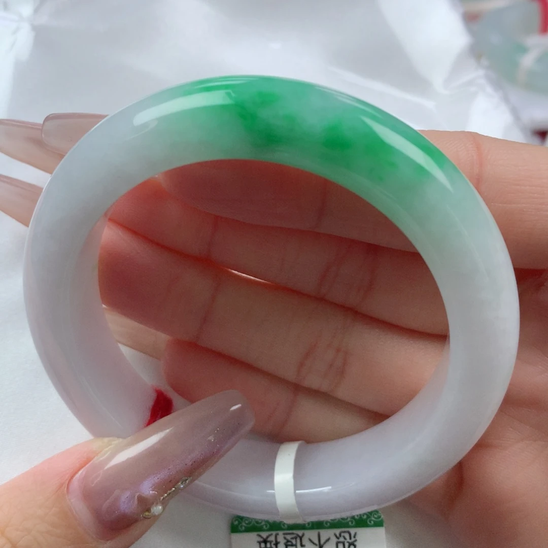 未镶嵌手镯翡翠缅甸天然翡翠A货52.4