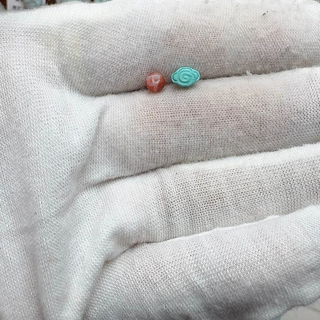 南红玛瑙未镶嵌颈饰祥云隔珠