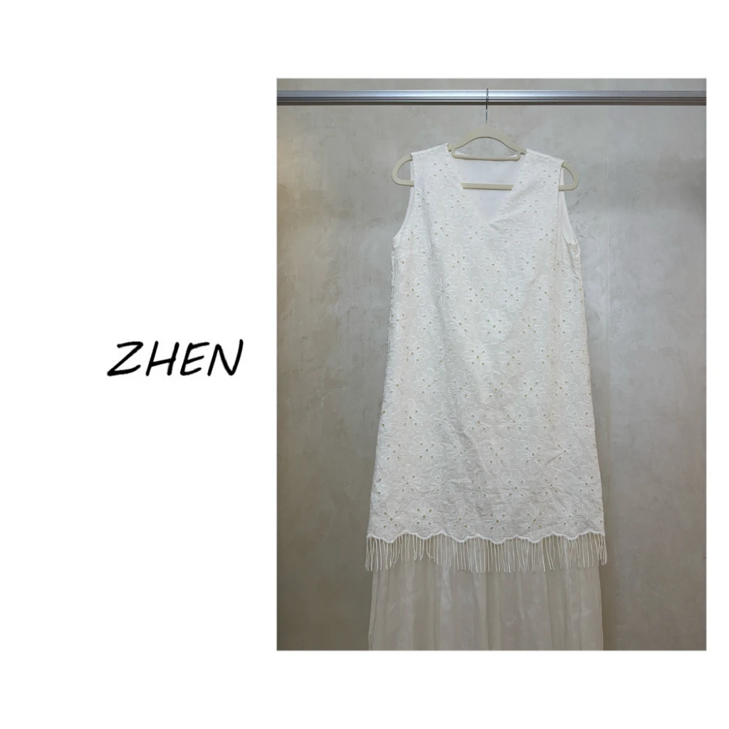 【ZHEN】25K00600 2025新款时尚气质修身显瘦小众设计连衣裙女