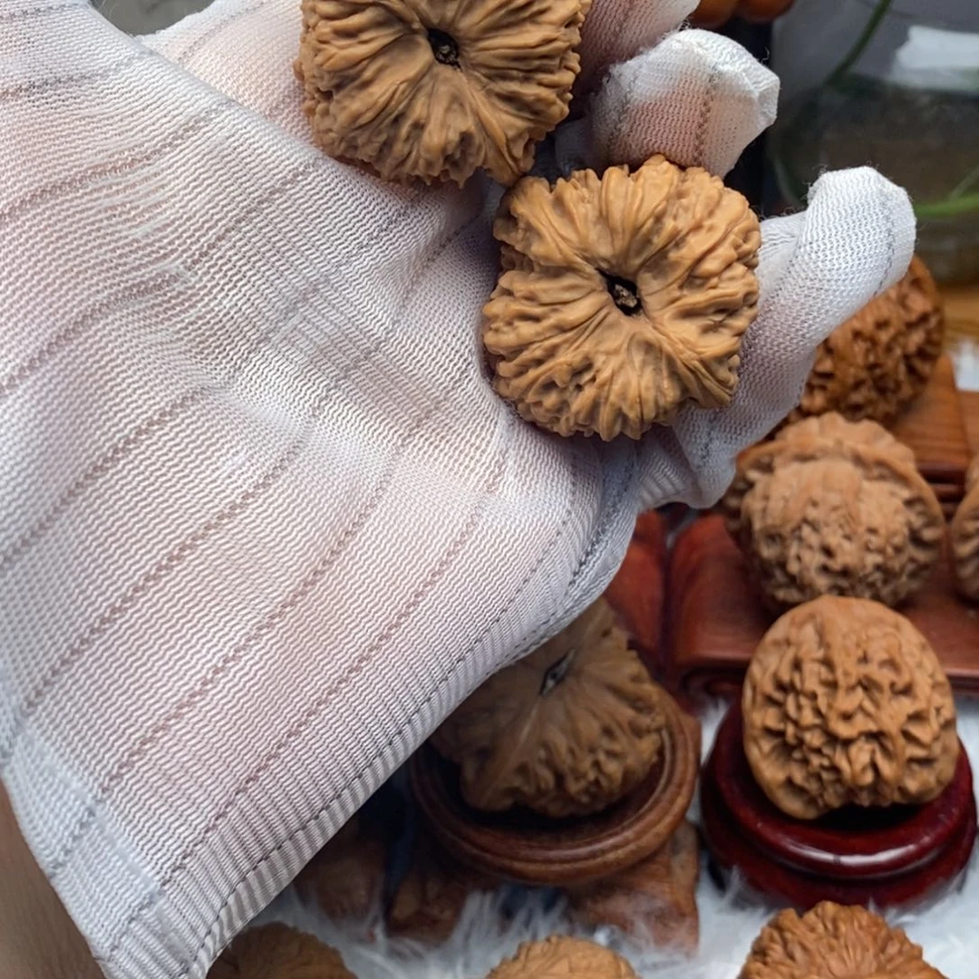 文玩核桃吊坠37尺寸凹底高炮南疆石