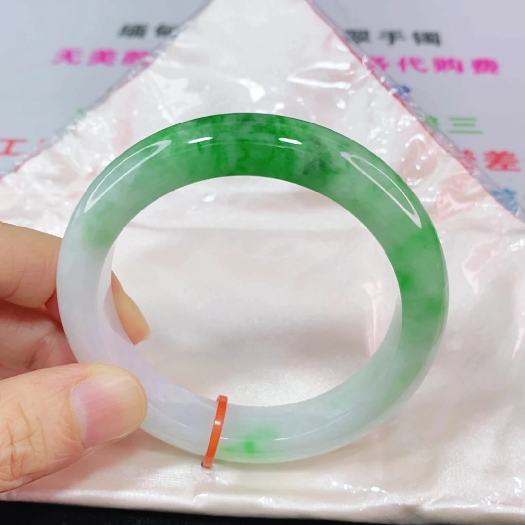 未镶嵌手镯翡翠56.6圈口正圈