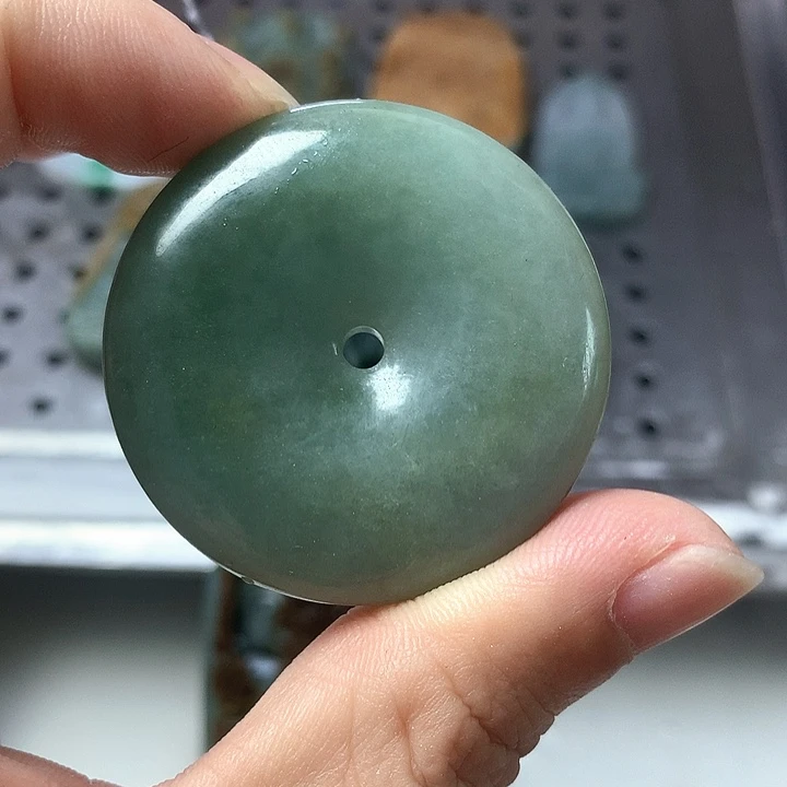 颈饰未镶嵌翡翠缅甸翡翠平安扣