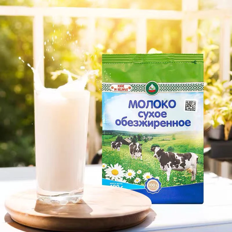白俄罗斯进口格里则脱脂奶粉400g/袋