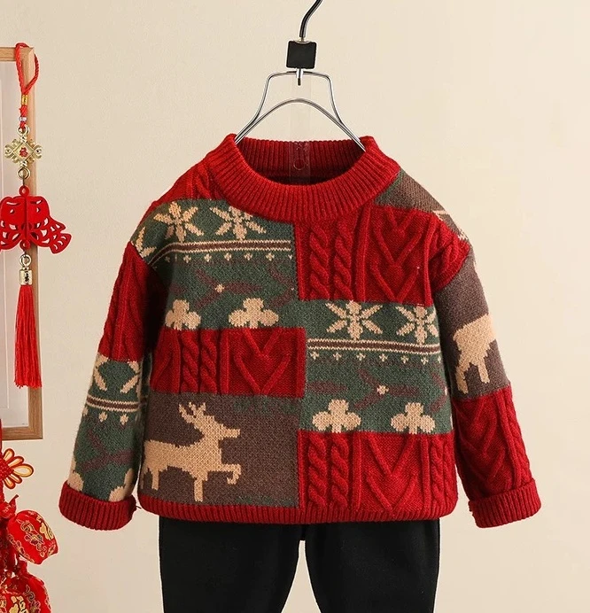 (601-800）冬季韩版针织加厚洋气保暖儿童毛衣