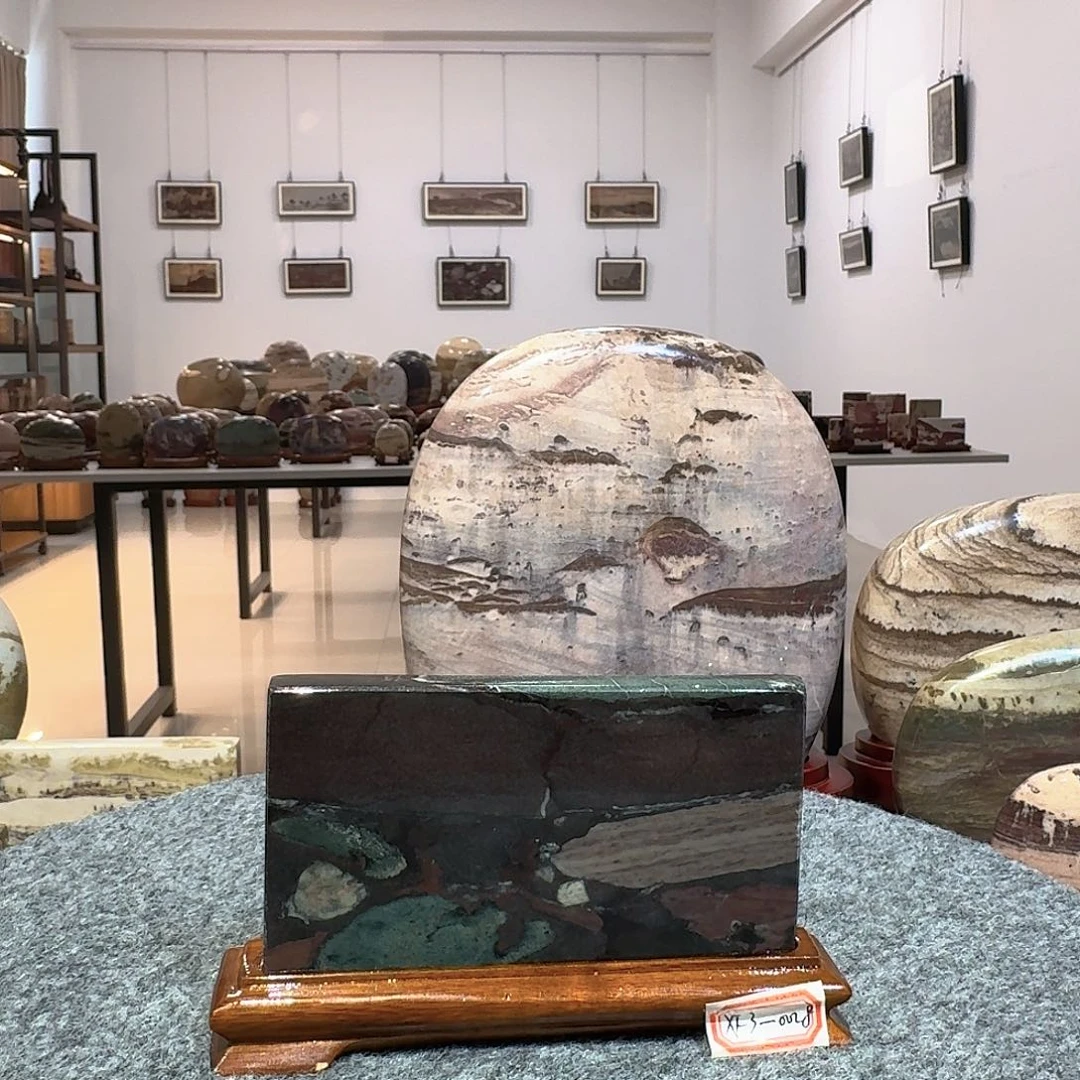 长江艺术石小方摆件