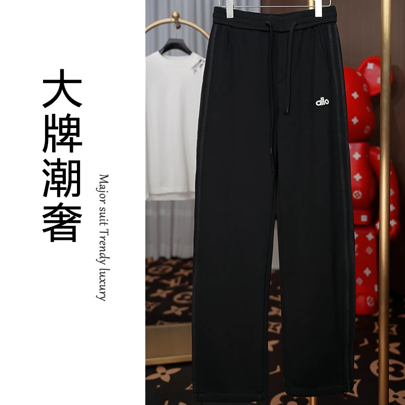 【LO】男士痞帅裤子休闲裤免烫保暖加厚长裤男裤数字字母秋冬款5925