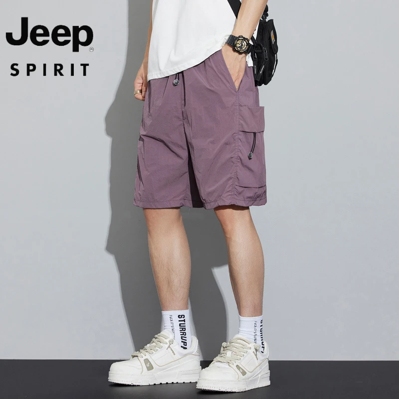JEEP吉普新款夏季速干工装短裤潮流休闲五分裤透气凉感百搭运动裤