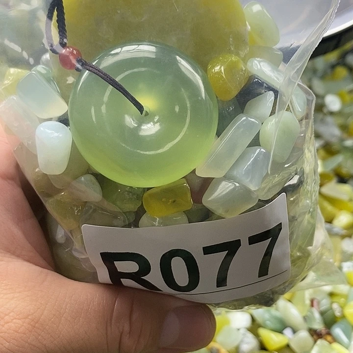 蛇纹石玉未镶嵌鱼缸石