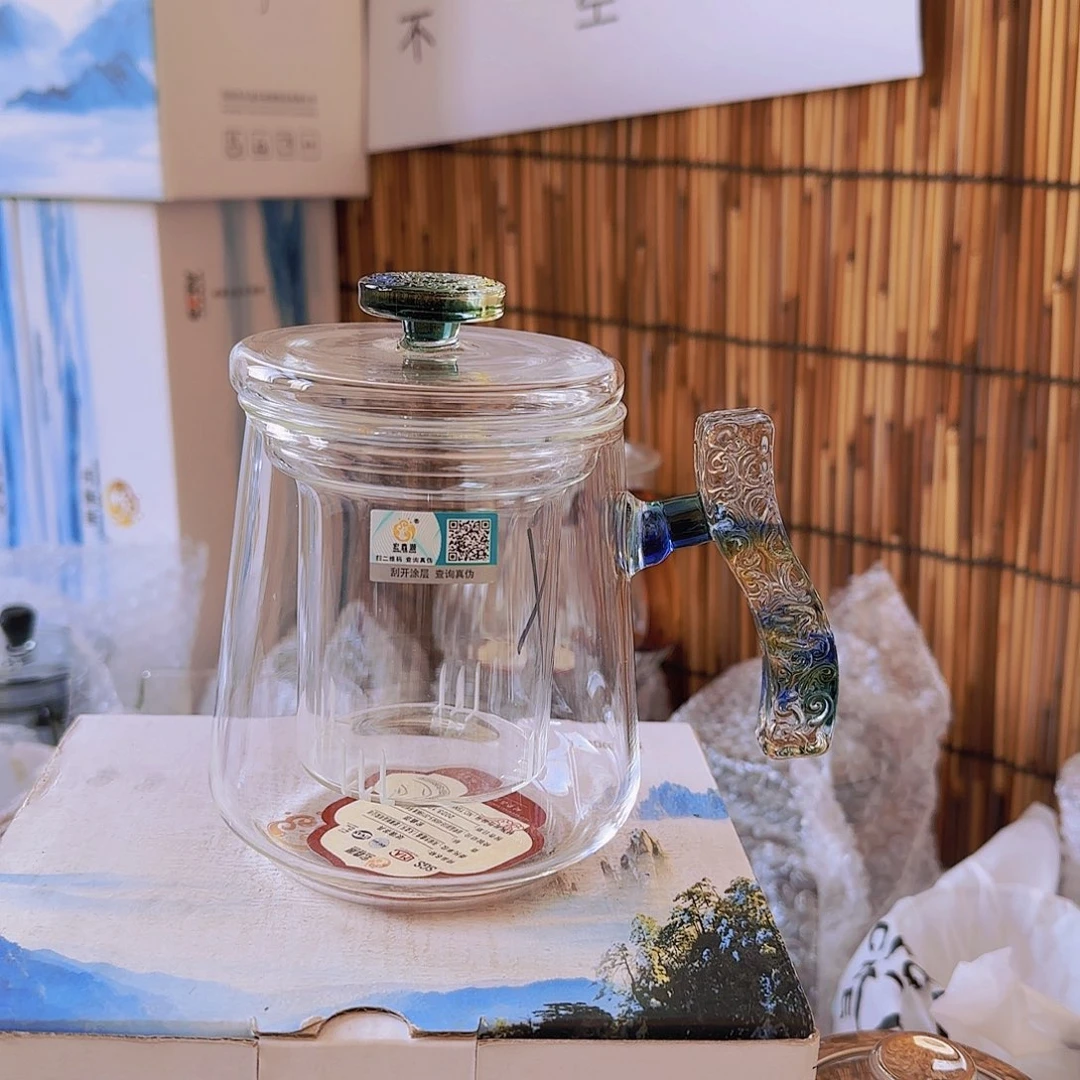 高硼硅玻璃茶水分离款S56彩韵