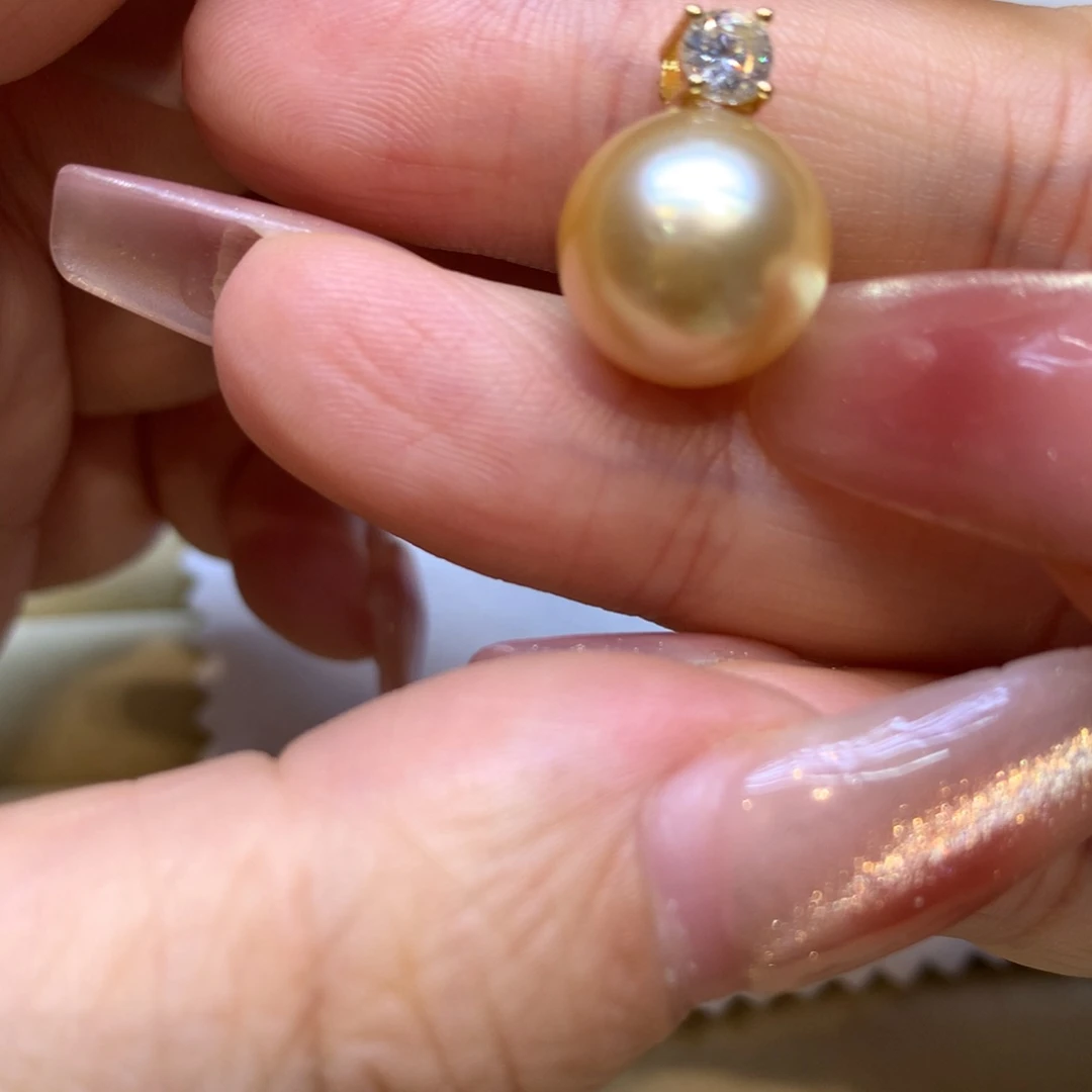 颈饰银S925镶嵌海水珍珠