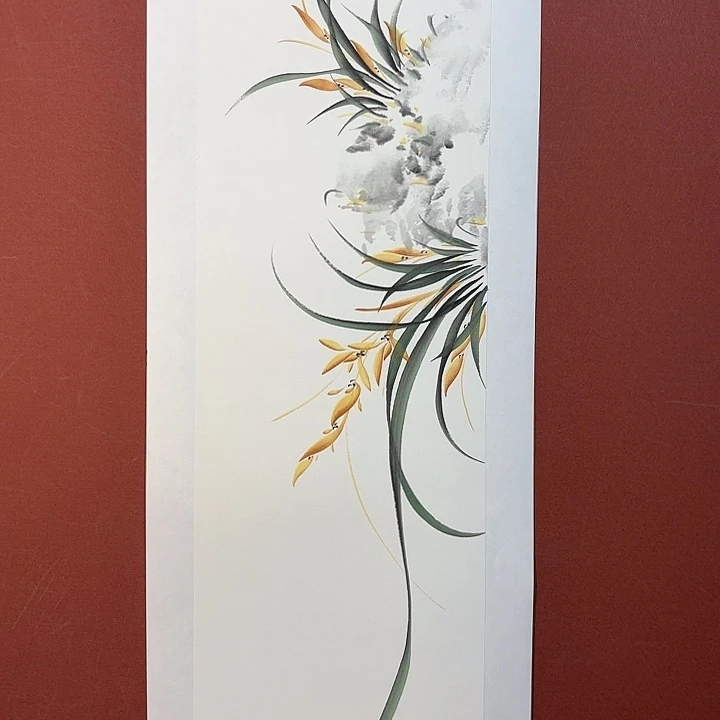 国画听兰老师花鸟